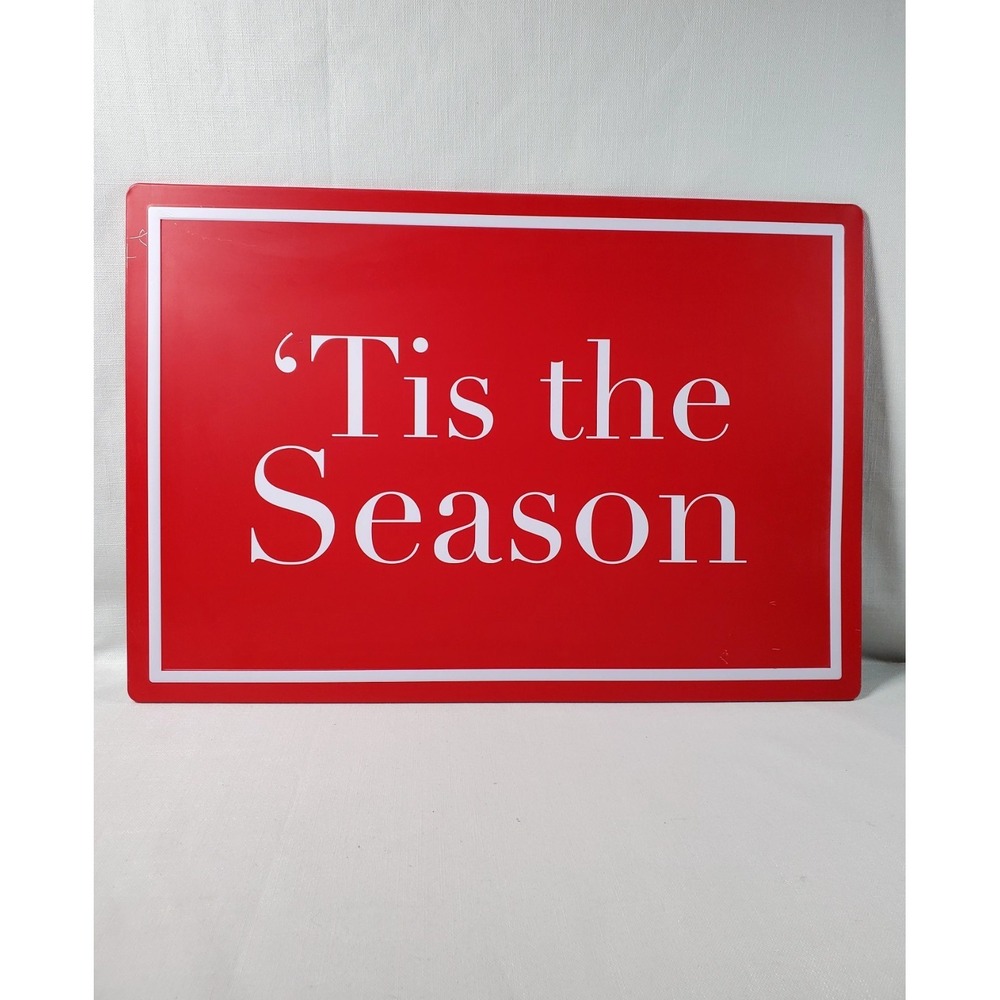 "'Tis the Season"‎ Aluminum Sign–14" x 20" Christmas-Home Decor-Indoor/Outdoor